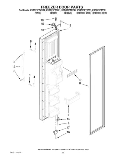 FREEZER DOOR PARTS