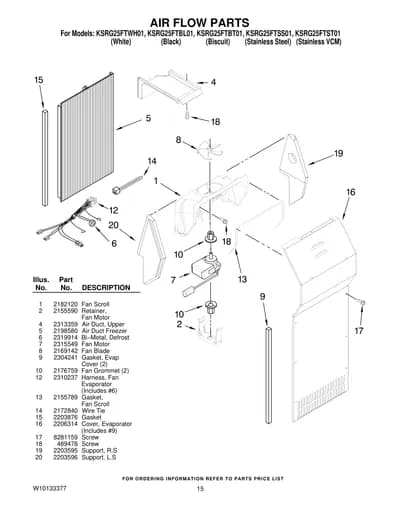 AIR FLOW PARTS