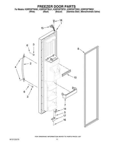 FREEZER DOOR PARTS