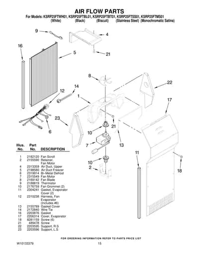 AIR FLOW PARTS