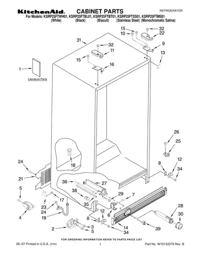 CABINET PARTS