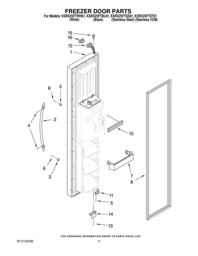 FREEZER DOOR PARTS