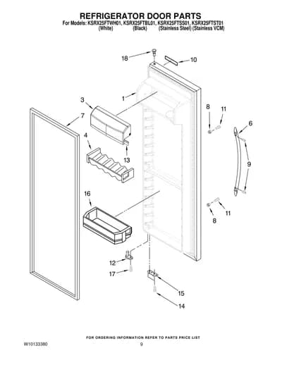REFRIGERATOR DOOR PARTS