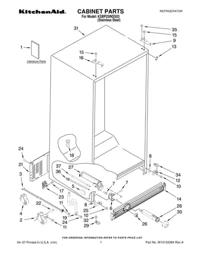 CABINET PARTS
