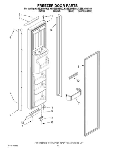 FREEZER DOOR PARTS