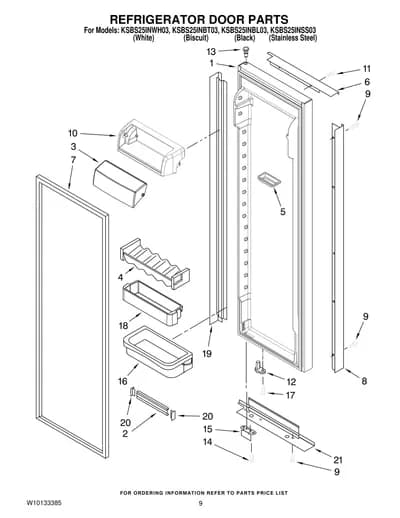 REFRIGERATOR DOOR PARTS