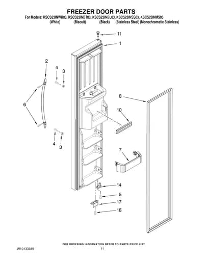FREEZER DOOR PARTS