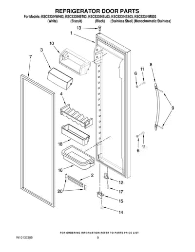 REFRIGERATOR DOOR PARTS