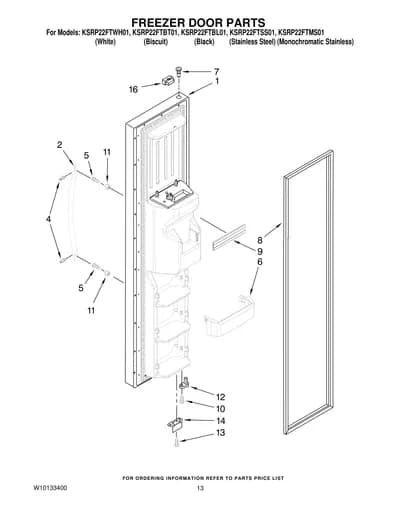 FREEZER DOOR PARTS