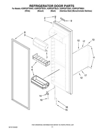 REFRIGERATOR DOOR PARTS