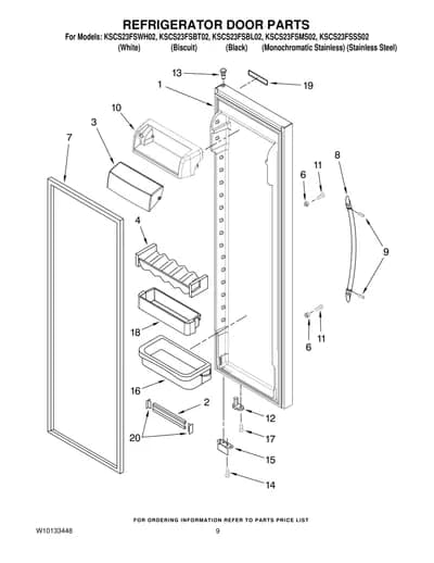 REFRIGERATOR DOOR PARTS