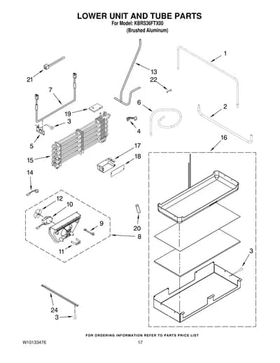 LOWER UNIT AND TUBE PARTS
