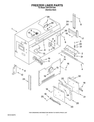 FREEZER LINER PARTS