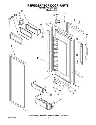 REFRIGERATOR DOOR PARTS