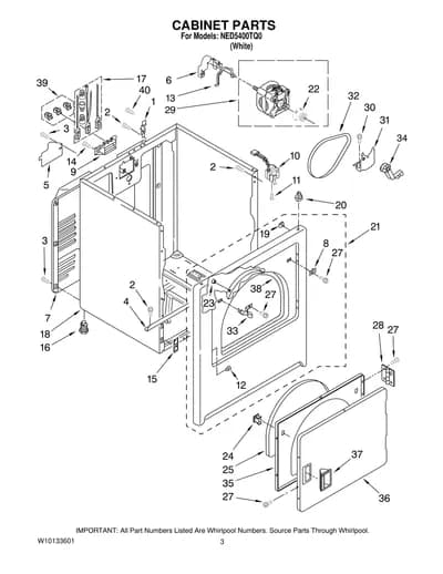 CABINET PARTS