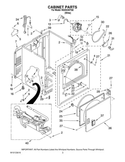 CABINET PARTS