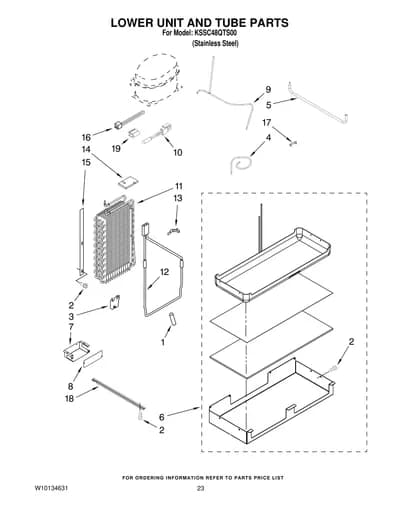 LOWER UNIT AND TUBE PARTS