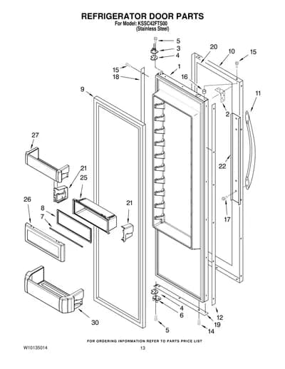 REFRIGERATOR DOOR PARTS