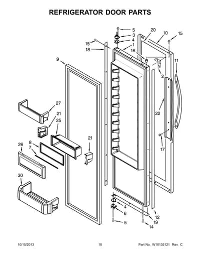 REFRIGERATOR DOOR PARTS