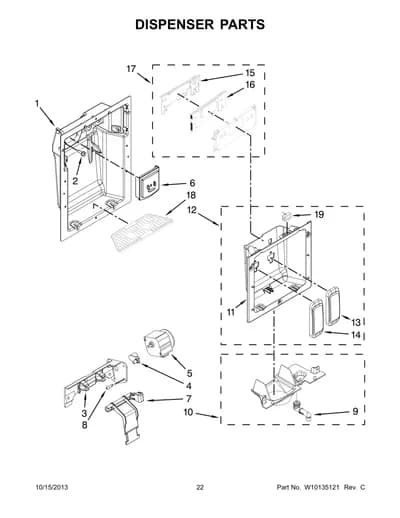 DISPENSER PARTS