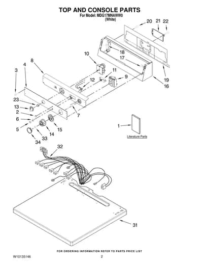 TOP AND CONSOLE PARTS
