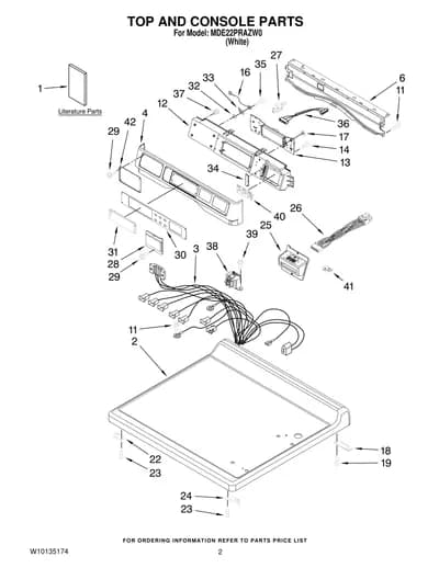 TOP AND CONSOLE PARTS