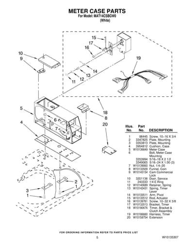 METER CASE PARTS