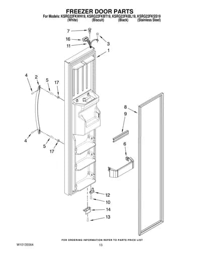 FREEZER DOOR PARTS