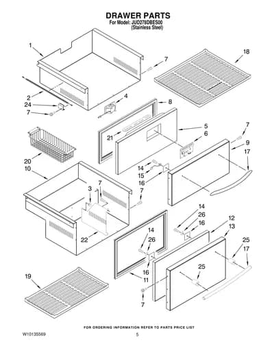 DRAWER PARTS