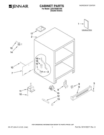 CABINET PARTS