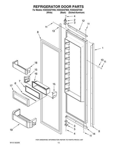 REFRIGERATOR DOOR PARTS