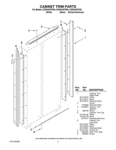 CABINET TRIM PARTS