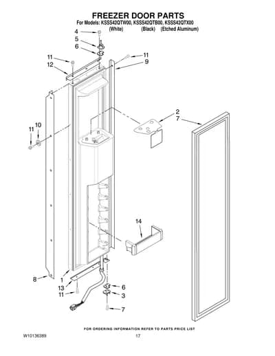 FREEZER DOOR PARTS