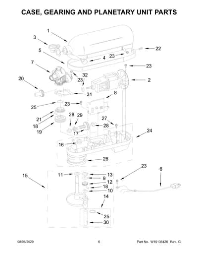 CASE, GEARING AND PLANETARY UNIT PARTS