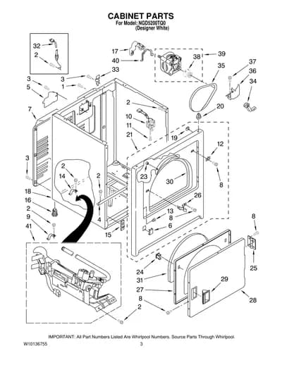 CABINET PARTS