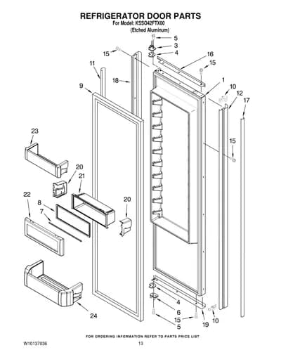 REFRIGERATOR DOOR PARTS
