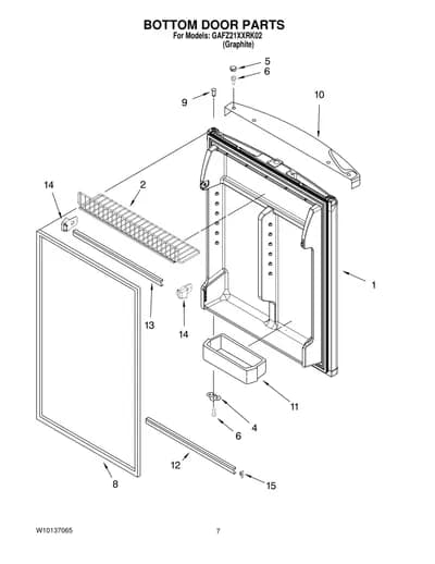 BOTTOM DOOR PARTS