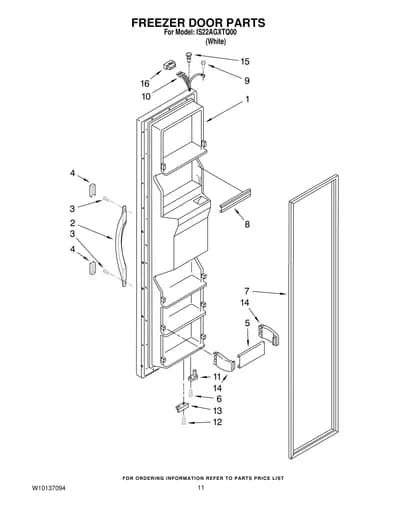 FREEZER DOOR PARTS