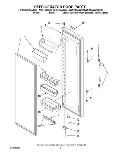 REFRIGERATOR DOOR PARTS