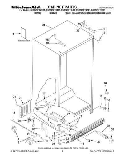 CABINET PARTS
