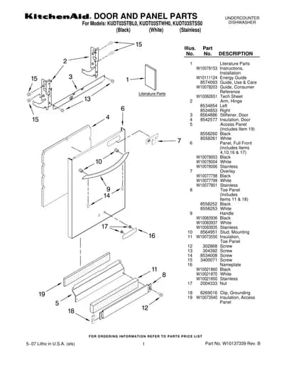 DOOR AND PANEL PARTS