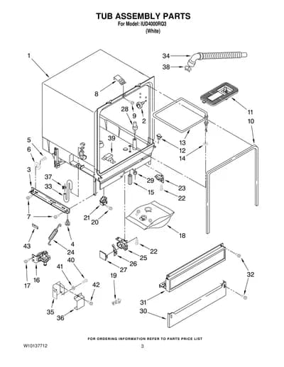 TUB ASSEMBLY PARTS
