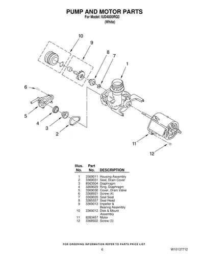 PUMP AND MOTOR PARTS