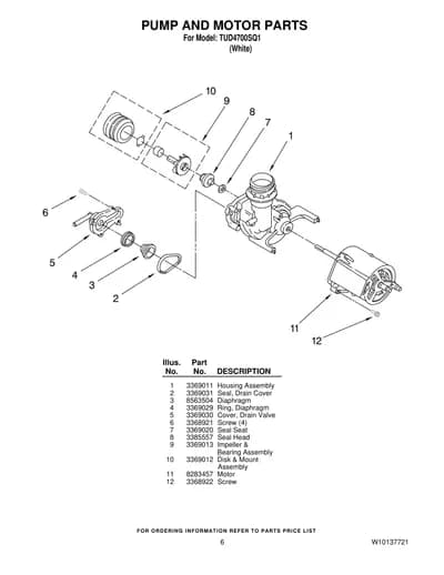 PUMP AND MOTOR PARTS