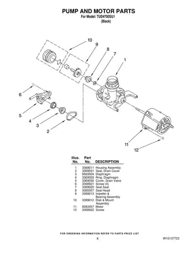 PUMP AND MOTOR PARTS