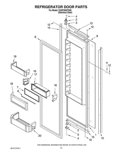 REFRIGERATOR DOOR PARTS