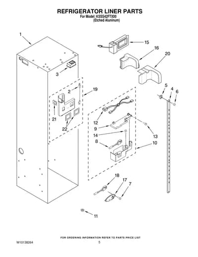 REFRIGERATOR LINER PARTS