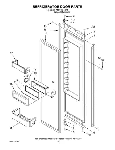 REFRIGERATOR DOOR PARTS