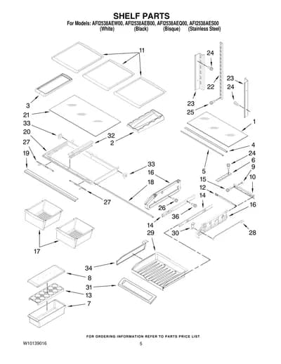 SHELF PARTS
