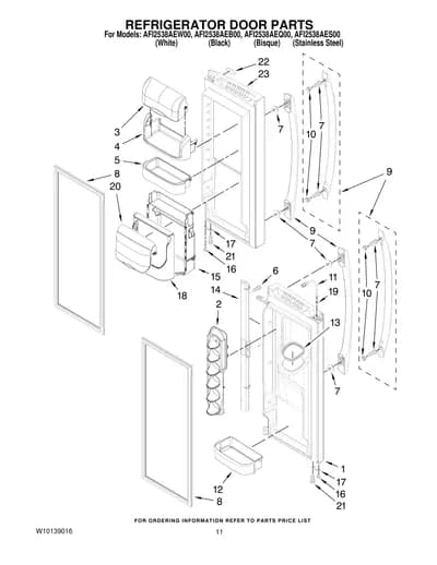 REFRIGERATOR DOOR PARTS
